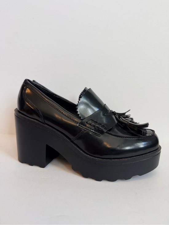 Mossimo Supply Co. Shoes - Mossimo Reagan Black Chunky Platform Tassel Loafers Block Heel Size 8.5